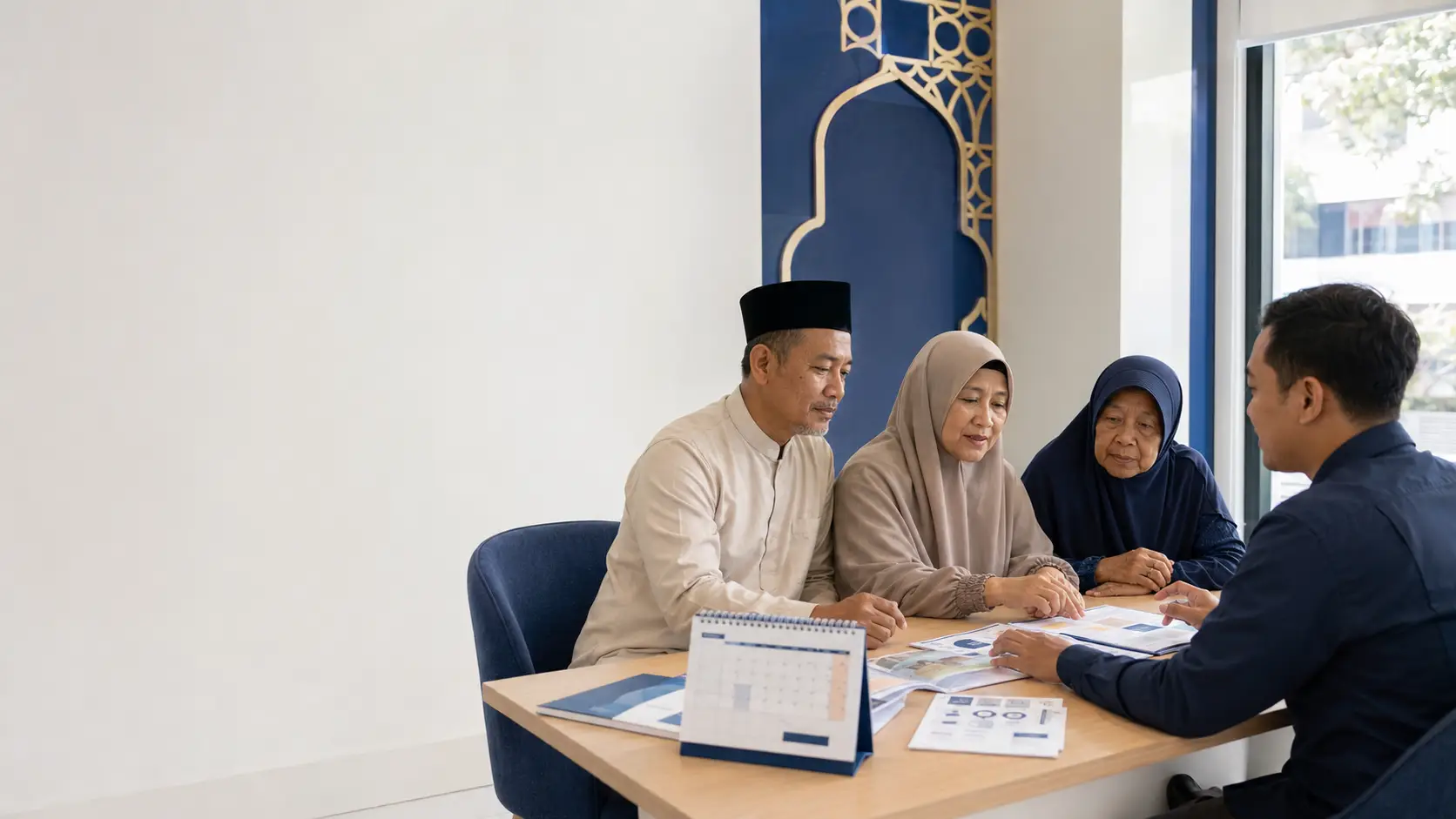 Calon jamaah berkonsultasi sebelum memilih travel umroh Bandung